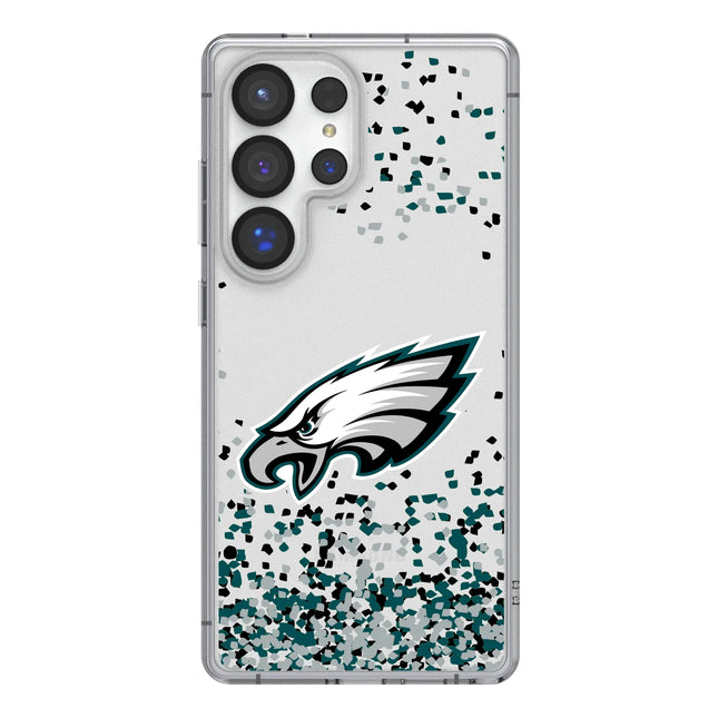 Philadelphia Eagles Confetti Clear Phone Case for Samsung Galaxy