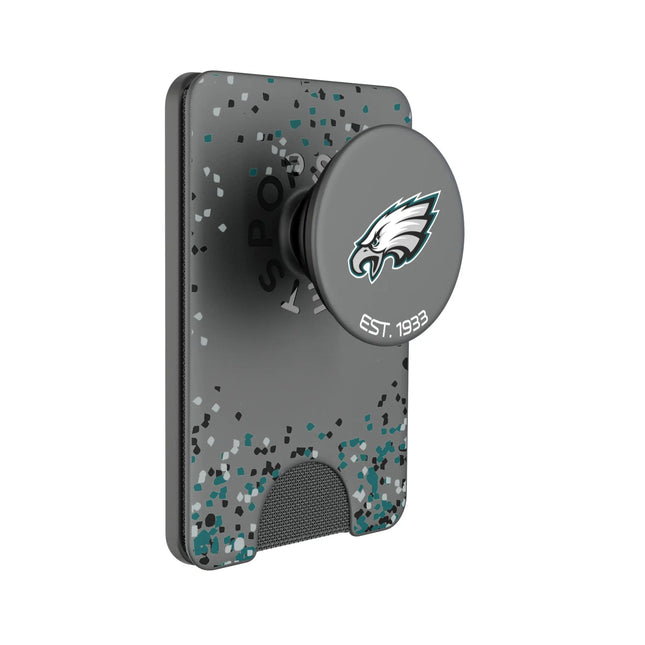 Philadelphia Eagles Confetti PopSockets MagSafe-Compatible PopWallet+