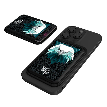 Philadelphia Eagles Deco Black Magnetic Credit Card Wallet