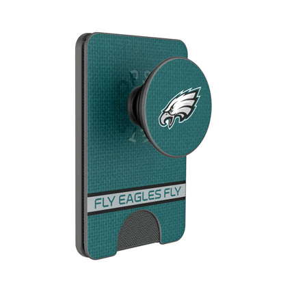 Philadelphia Eagles Endzone Solid PopSockets MagSafe-Compatible PopWallet+