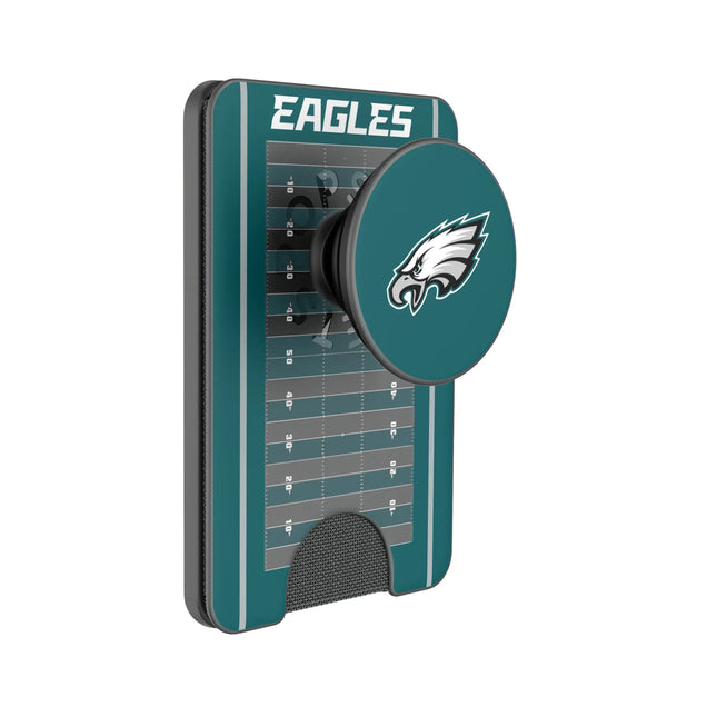 Philadelphia Eagles Field PopSockets MagSafe-Compatible PopWallet+