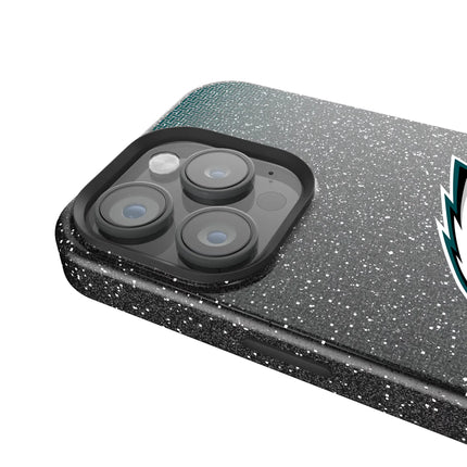 Philadelphia Eagles Linen Black Bling Phone Case for Apple iPhone