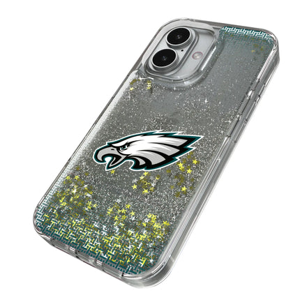 Philadelphia Eagles Linen Glitter Phone Case for Apple iPhone