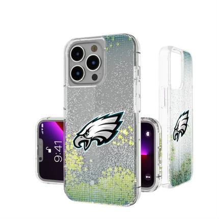 Philadelphia Eagles Linen Glitter Phone Case for Apple iPhone