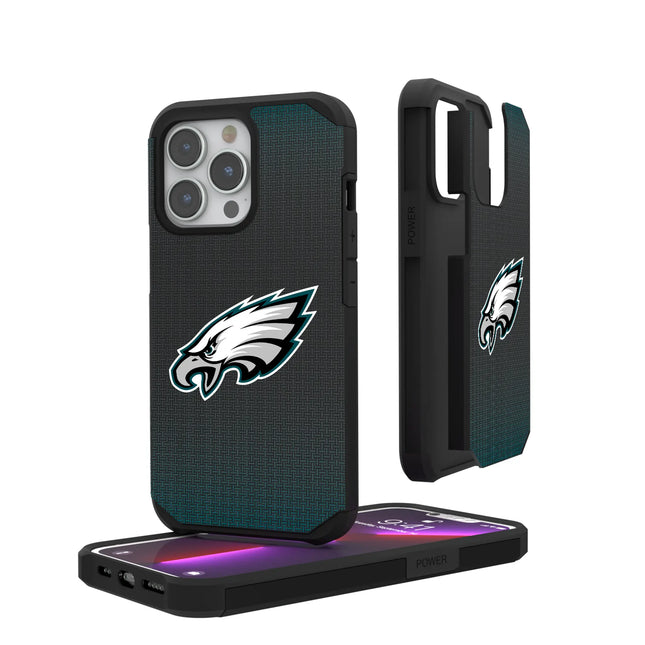 Philadelphia Eagles Linen Rugged Phone Case for Apple iPhone