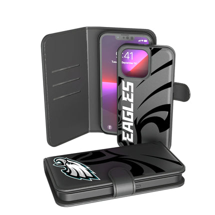 Philadelphia Eagles Monocolor Tilt Wallet Phone Case for Apple iPhone