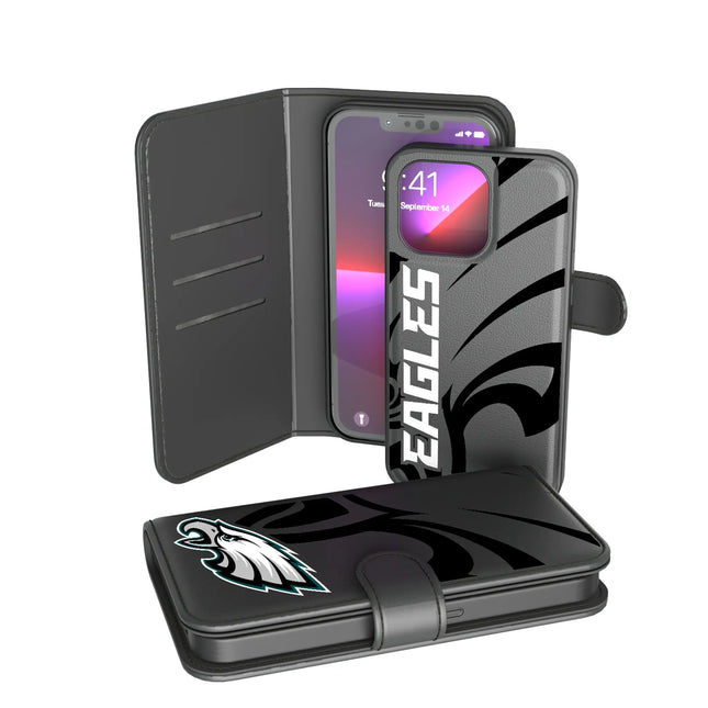 Philadelphia Eagles Monocolor Tilt Wallet Phone Case for Apple iPhone