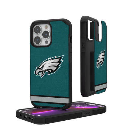 Philadelphia Eagles Stripe Rugged Phone Case for Apple iPhone