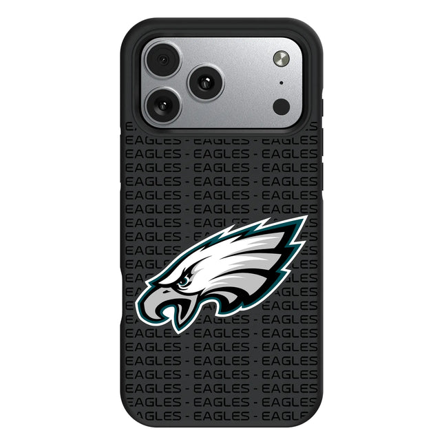 Philadelphia Eagles Text Backdrop Bump Phone Case for Apple iPhone