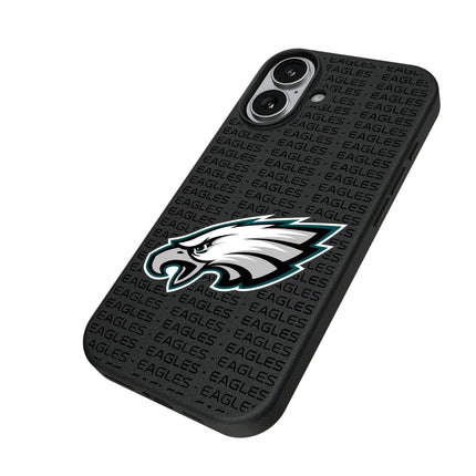 Philadelphia Eagles Text Backdrop MagSafe Compatible Phone Case for Apple iPhone