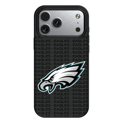Philadelphia Eagles Text Backdrop MagSafe Compatible Phone Case for Apple iPhone