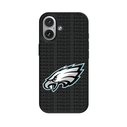 Philadelphia Eagles Text Backdrop MagSafe Compatible Phone Case for Apple iPhone