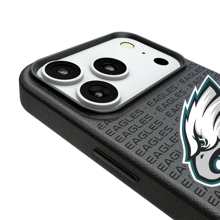 Philadelphia Eagles Text Backdrop MagSafe Compatible Phone Case for Apple iPhone