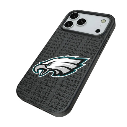 Philadelphia Eagles Text Backdrop MagSafe Compatible Phone Case for Apple iPhone