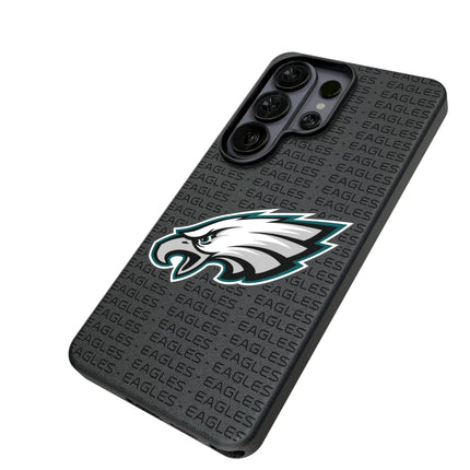 Philadelphia Eagles Text Backdrop MagSafe Compatible Phone Case for Samsung Galaxy