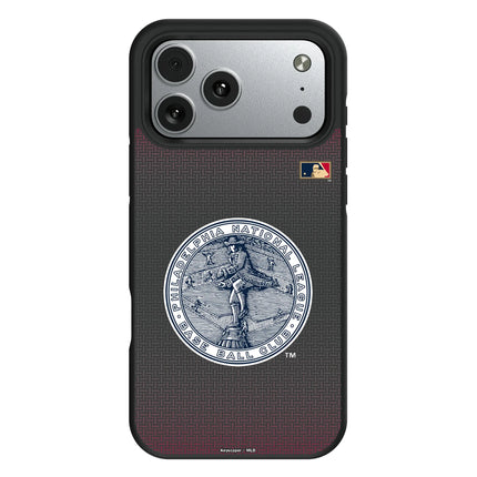 Philadelphia Phillies 1915-1943 - Cooperstown Collection Linen Bump Phone Case for Apple iPhone