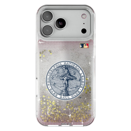 Philadelphia Phillies 1915-1943 - Cooperstown Collection Linen Glitter Phone Case for Apple iPhone