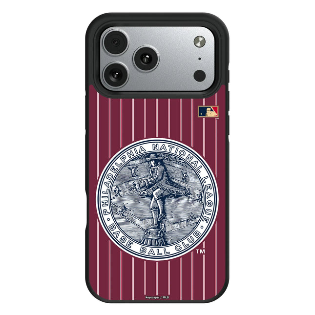 Philadelphia Phillies 1915-1943 - Cooperstown Collection Pinstripe Bump Phone Case for Apple iPhone