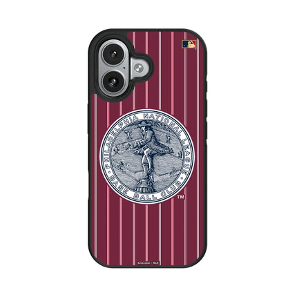 Philadelphia Phillies 1915-1943 - Cooperstown Collection Pinstripe Bump Phone Case for Apple iPhone