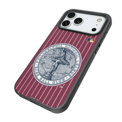 Philadelphia Phillies 1915-1943 - Cooperstown Collection Pinstripe Bump Phone Case for Apple iPhone