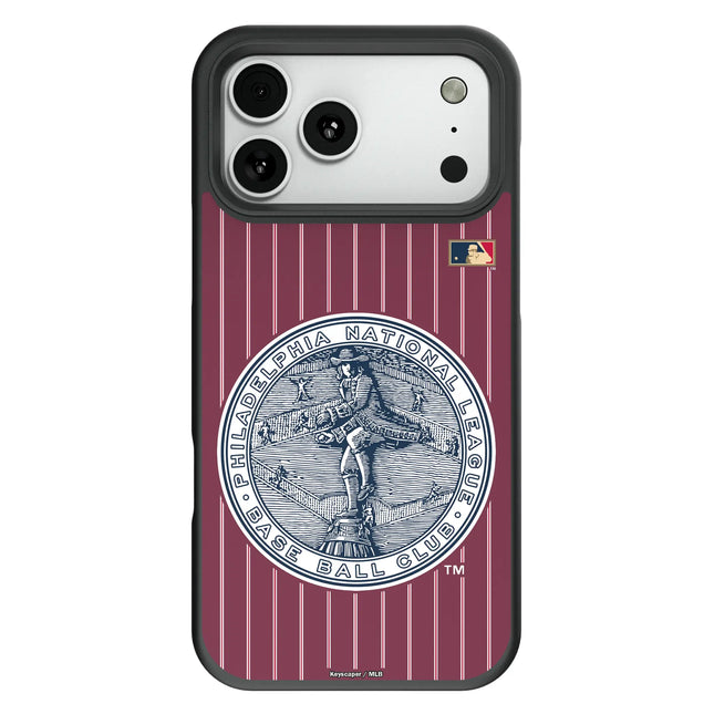 Philadelphia Phillies 1915-1943 - Cooperstown Collection Pinstripe Bump Phone Case for Apple iPhone