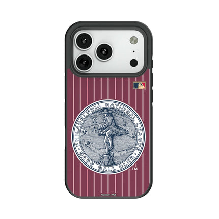 Philadelphia Phillies 1915-1943 - Cooperstown Collection Pinstripe Bump Phone Case for Apple iPhone