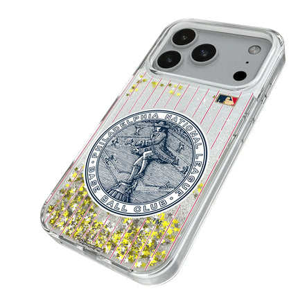 Philadelphia Phillies 1915-1943 - Cooperstown Collection Pinstripe Glitter Phone Case for Apple iPhone