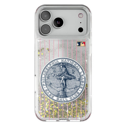 Philadelphia Phillies 1915-1943 - Cooperstown Collection Pinstripe Glitter Phone Case for Apple iPhone