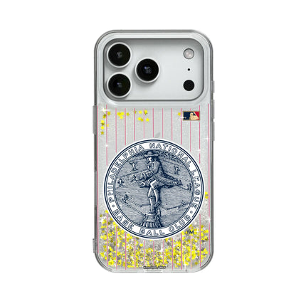 Philadelphia Phillies 1915-1943 - Cooperstown Collection Pinstripe Glitter Phone Case for Apple iPhone