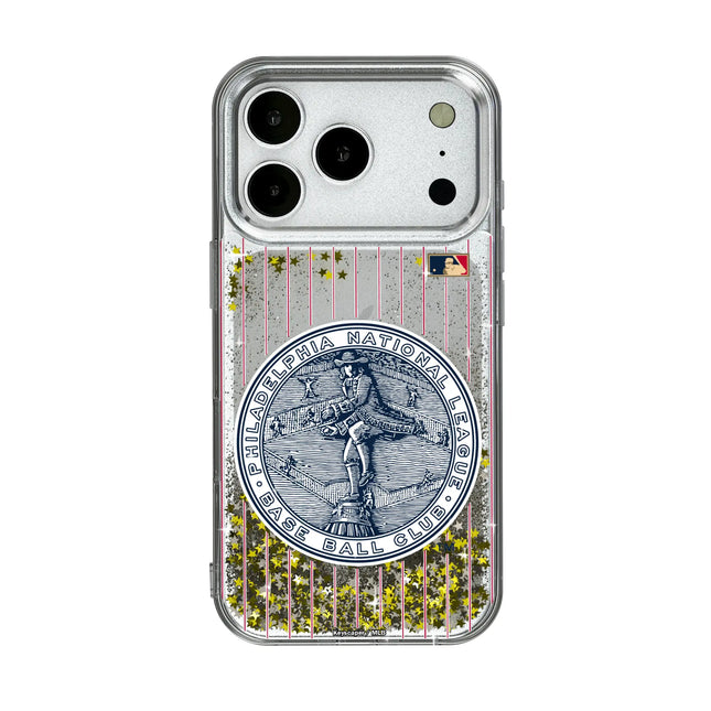 Philadelphia Phillies 1915-1943 - Cooperstown Collection Pinstripe Glitter Phone Case for Apple iPhone