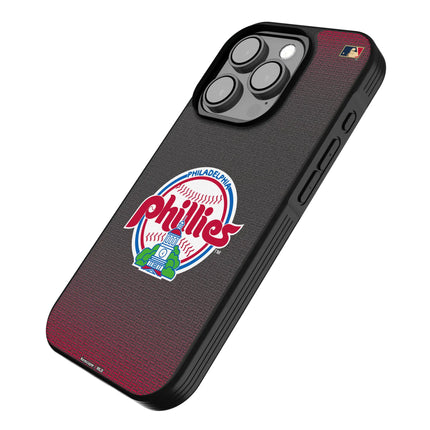 Philadelphia Phillies 1984-1991 - Cooperstown Collection Linen Bump Phone Case for Apple iPhone
