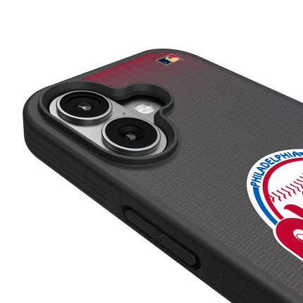 Philadelphia Phillies 1984-1991 - Cooperstown Collection Linen Bump Phone Case for Apple iPhone