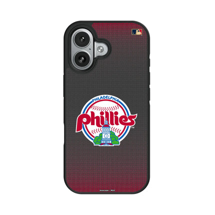 Philadelphia Phillies 1984-1991 - Cooperstown Collection Linen Bump Phone Case for Apple iPhone