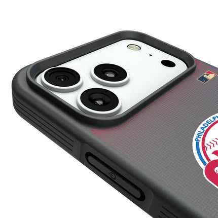 Philadelphia Phillies 1984-1991 - Cooperstown Collection Linen Bump Phone Case for Apple iPhone