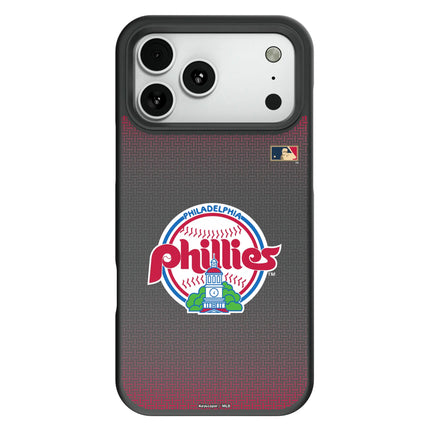 Philadelphia Phillies 1984-1991 - Cooperstown Collection Linen Bump Phone Case for Apple iPhone