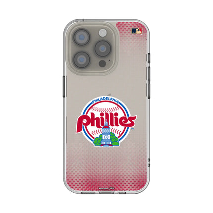 Philadelphia Phillies 1984-1991 - Cooperstown Collection Linen Clear Phone Case for Apple iPhone