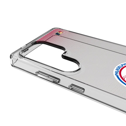 Philadelphia Phillies 1984-1991 - Cooperstown Collection Linen Clear Phone Case for Samsung Galaxy