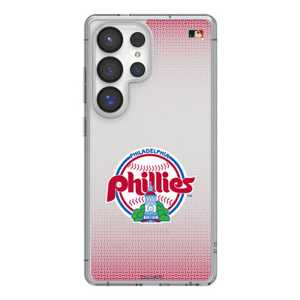 Philadelphia Phillies 1984-1991 - Cooperstown Collection Linen Clear Phone Case for Samsung Galaxy