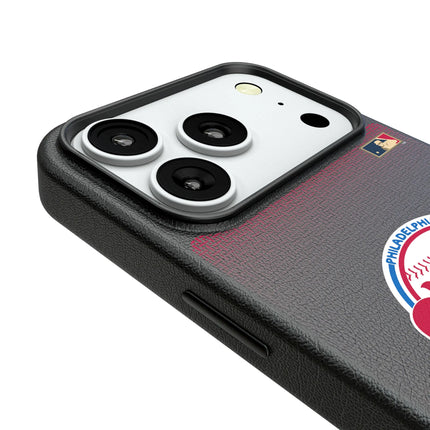 Philadelphia Phillies 1984-1991 - Cooperstown Collection Linen MagSafe Compatible Phone Case for Apple iPhone
