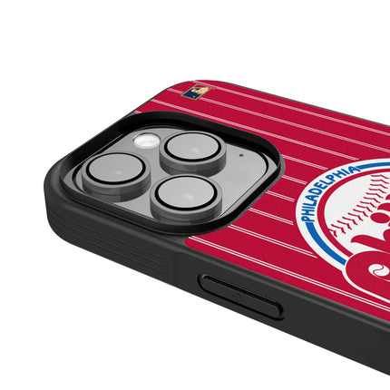 Philadelphia Phillies 1984-1991 - Cooperstown Collection Pinstripe Bump Phone Case for Apple iPhone