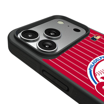 Philadelphia Phillies 1984-1991 - Cooperstown Collection Pinstripe Bump Phone Case for Apple iPhone