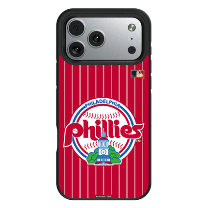 Philadelphia Phillies 1984-1991 - Cooperstown Collection Pinstripe Bump Phone Case for Apple iPhone