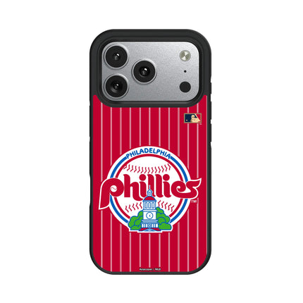 Philadelphia Phillies 1984-1991 - Cooperstown Collection Pinstripe Bump Phone Case for Apple iPhone