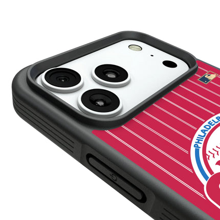 Philadelphia Phillies 1984-1991 - Cooperstown Collection Pinstripe Bump Phone Case for Apple iPhone