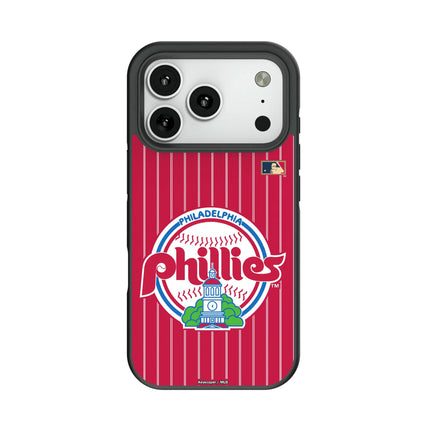 Philadelphia Phillies 1984-1991 - Cooperstown Collection Pinstripe Bump Phone Case for Apple iPhone