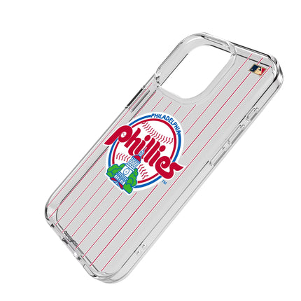 Philadelphia Phillies 1984-1991 - Cooperstown Collection Pinstripe Clear Phone Case for Apple iPhone