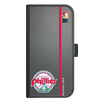 Philadelphia Phillies 1984-1991 - Cooperstown Collection Sidebar Folio 2.0 Case for Apple iPhone