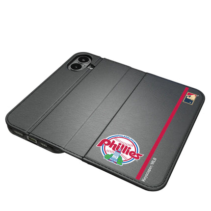 Philadelphia Phillies 1984-1991 - Cooperstown Collection Sidebar Folio 2.0 Case for Apple iPhone
