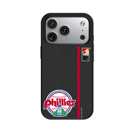 Philadelphia Phillies 1984-1991 - Cooperstown Collection Sidebar MagSafe Compatible Phone Case for Apple iPhone