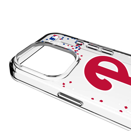Philadelphia Phillies Confetti Clear Phone Case for Apple iPhone